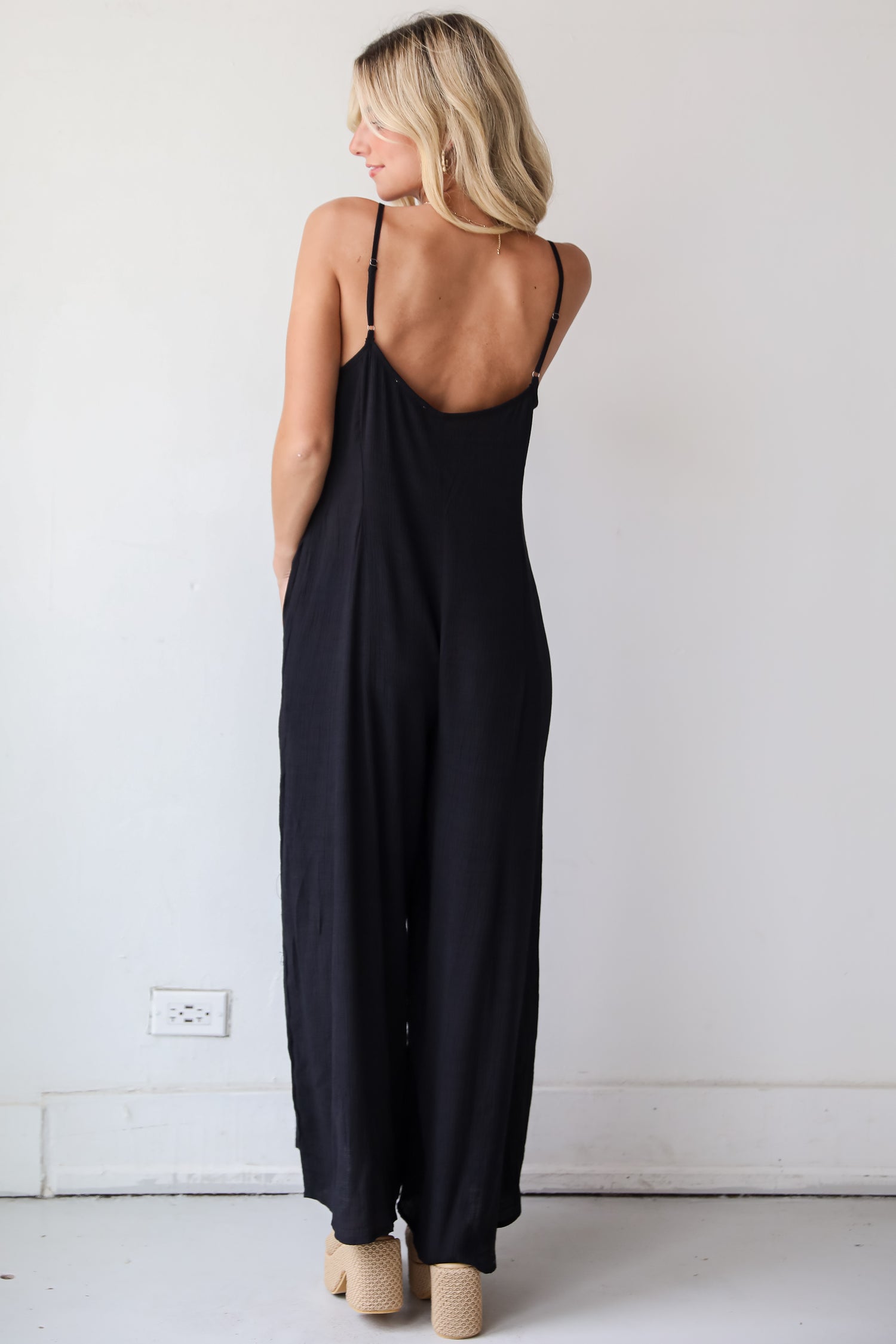 Charming Design Black Wide Leg Jumpsuit