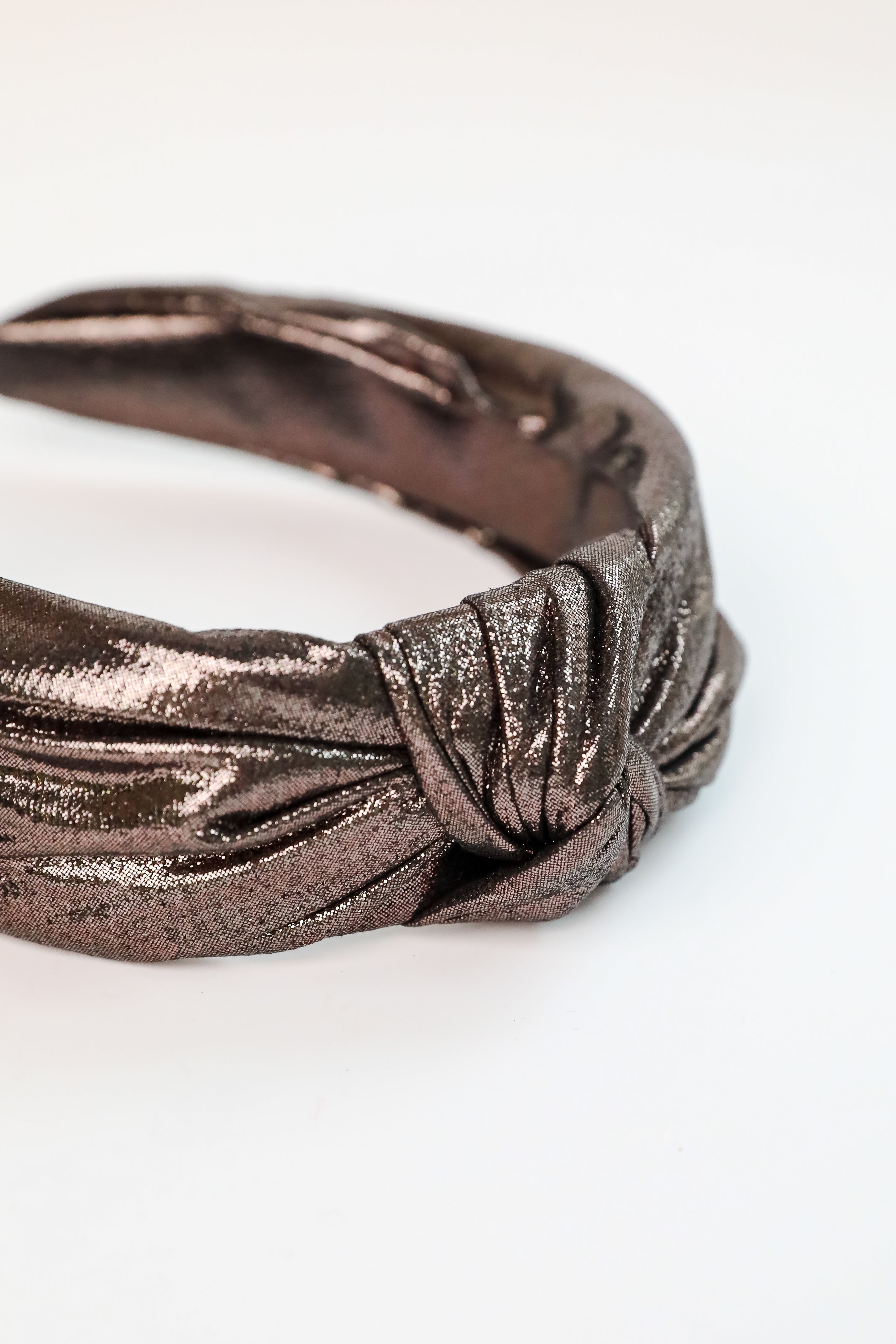 Glittering Element Metallic Knotted Headband