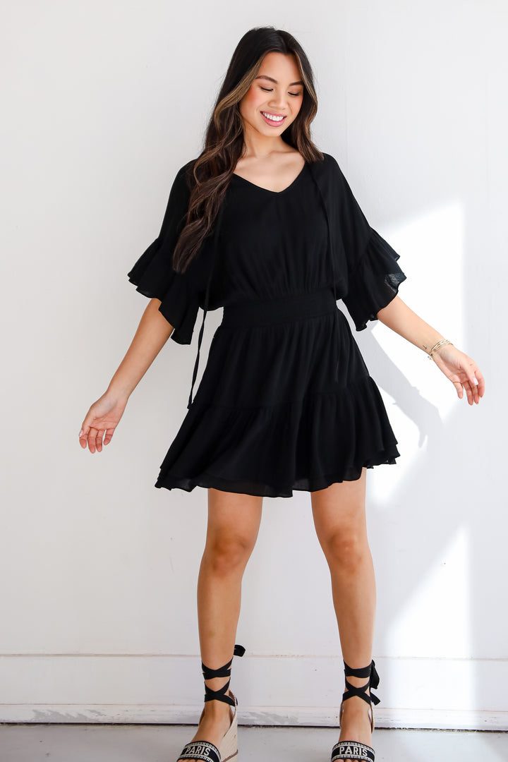 Toast To You Black Mini Dress black dresses for women