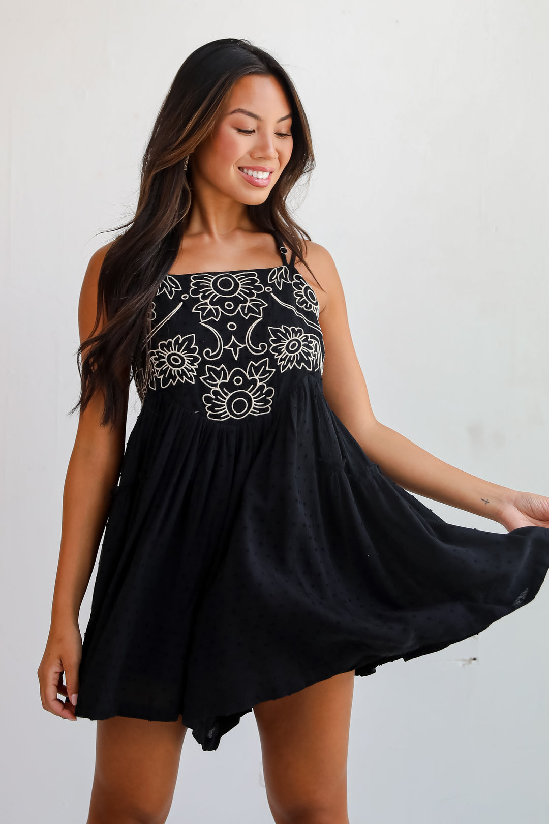 Charming Necessity Black Romper