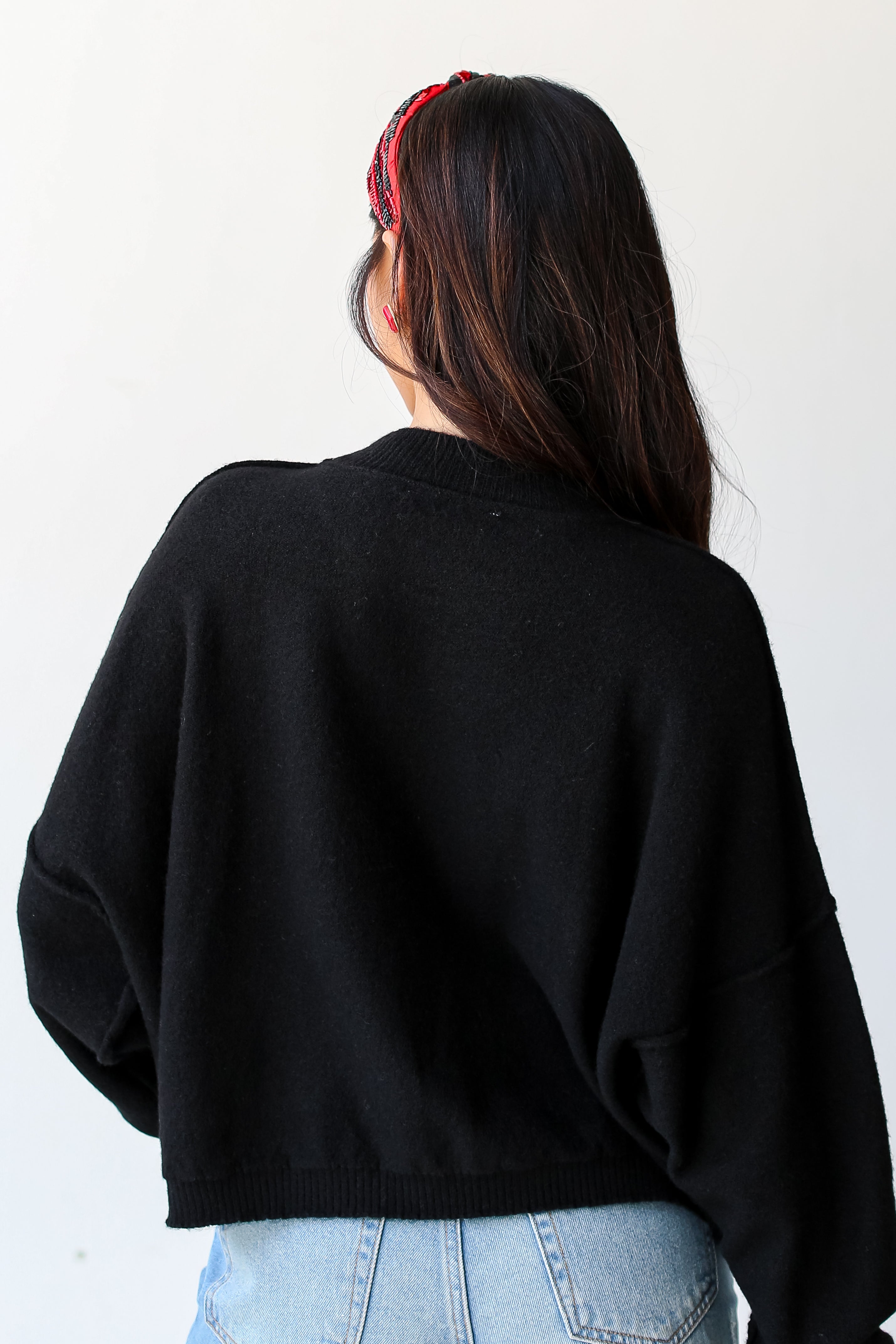 black Sweater back view