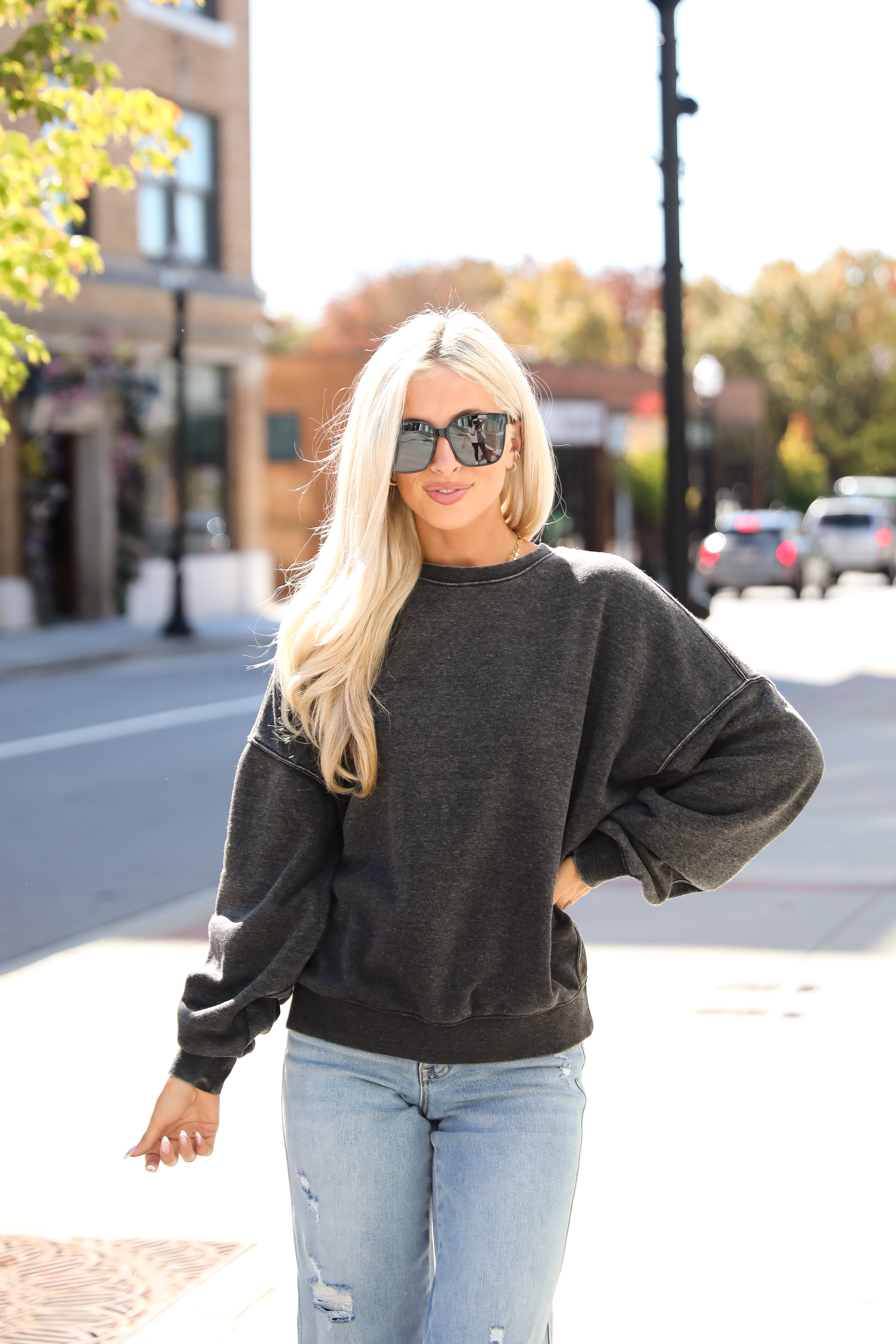 Weekend Chiller Black Sweatshirt