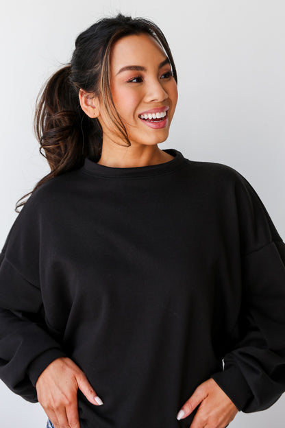 basic black pullover