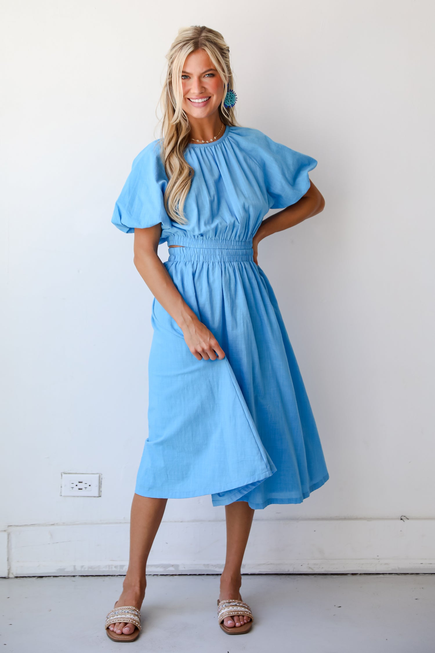 puff sleeve dress