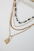 Elena Blue Layered Chain Necklace