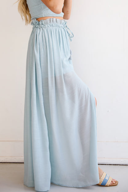 Sunny Impression Blue Maxi Skirt long blue skirt