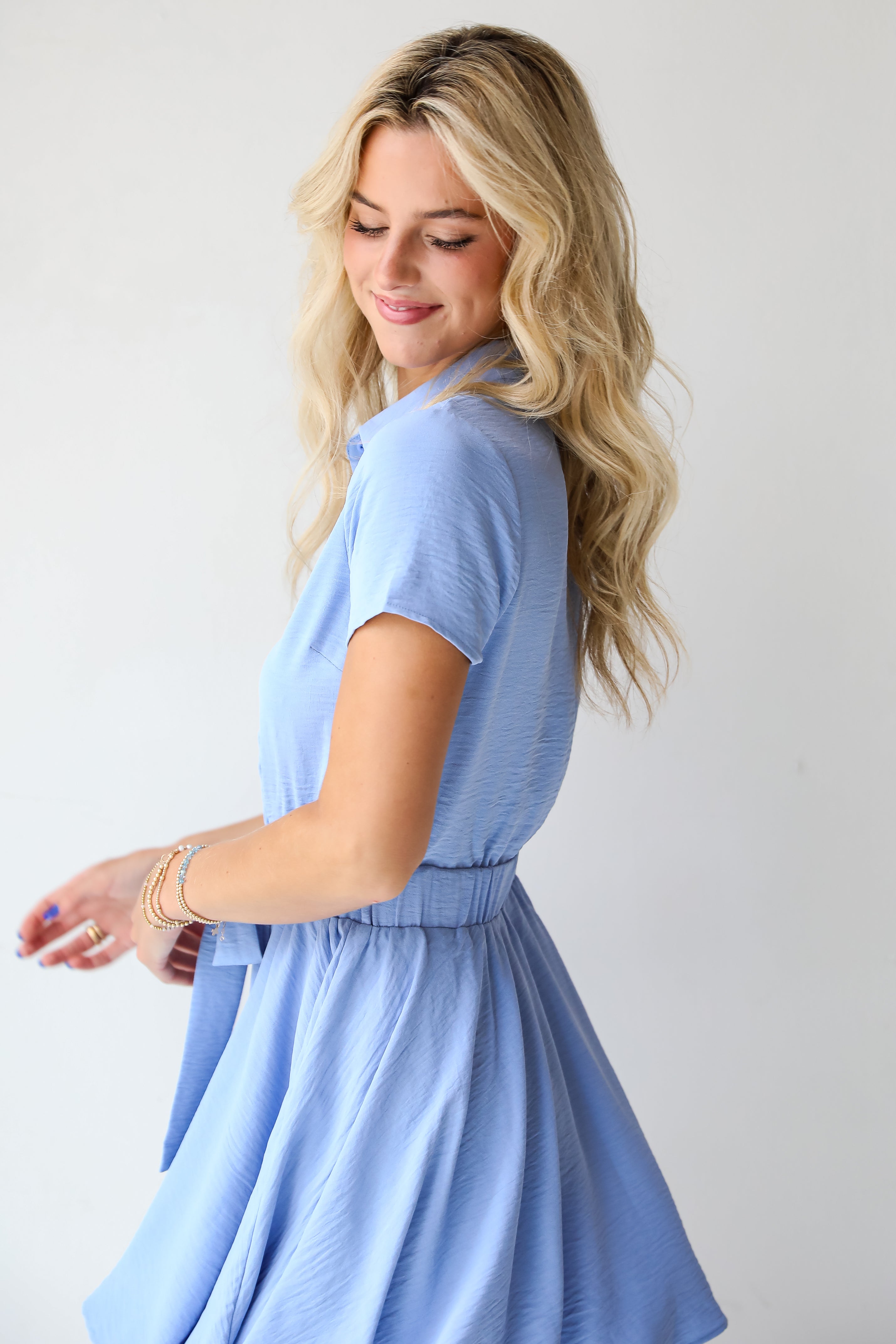 Everlasting Grace Blue Mini Dress