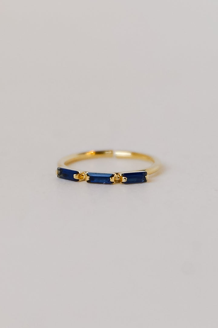 Navy Gemstone Ring