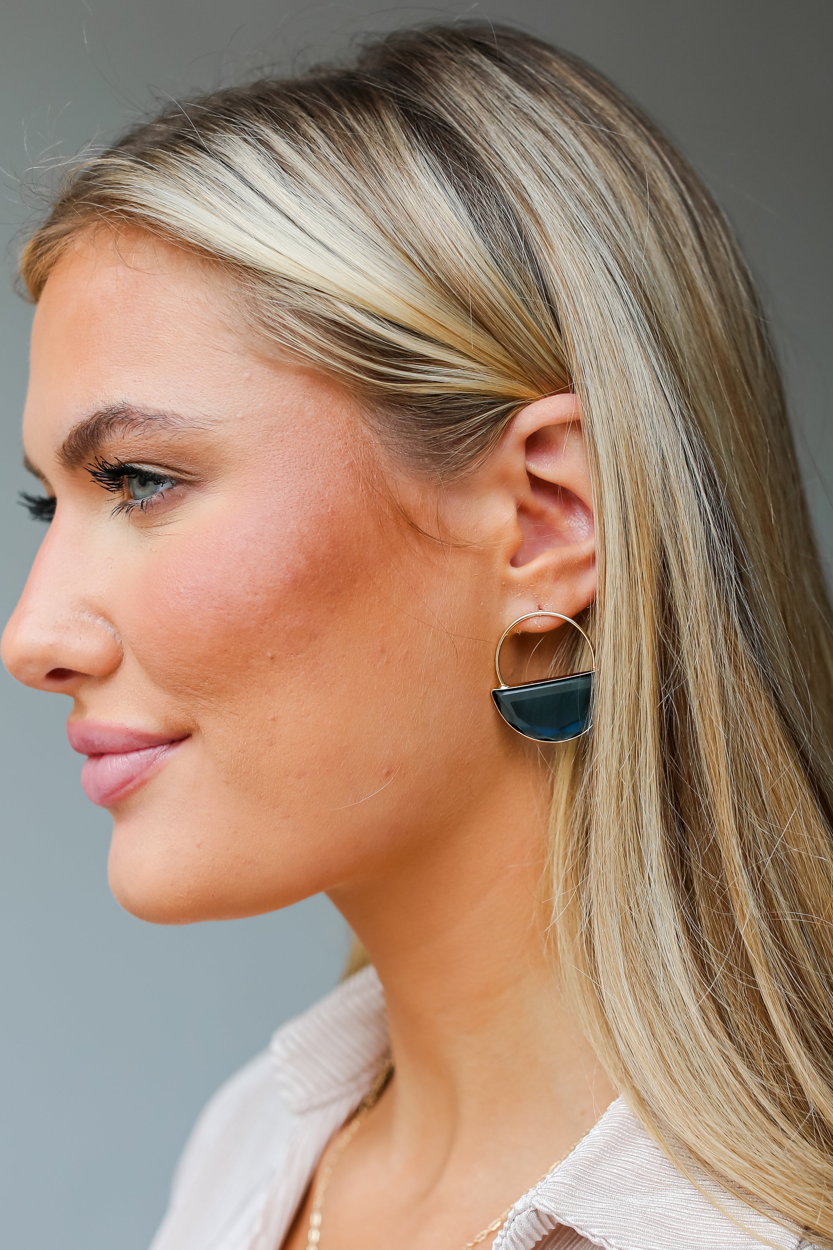 blue stone earrings