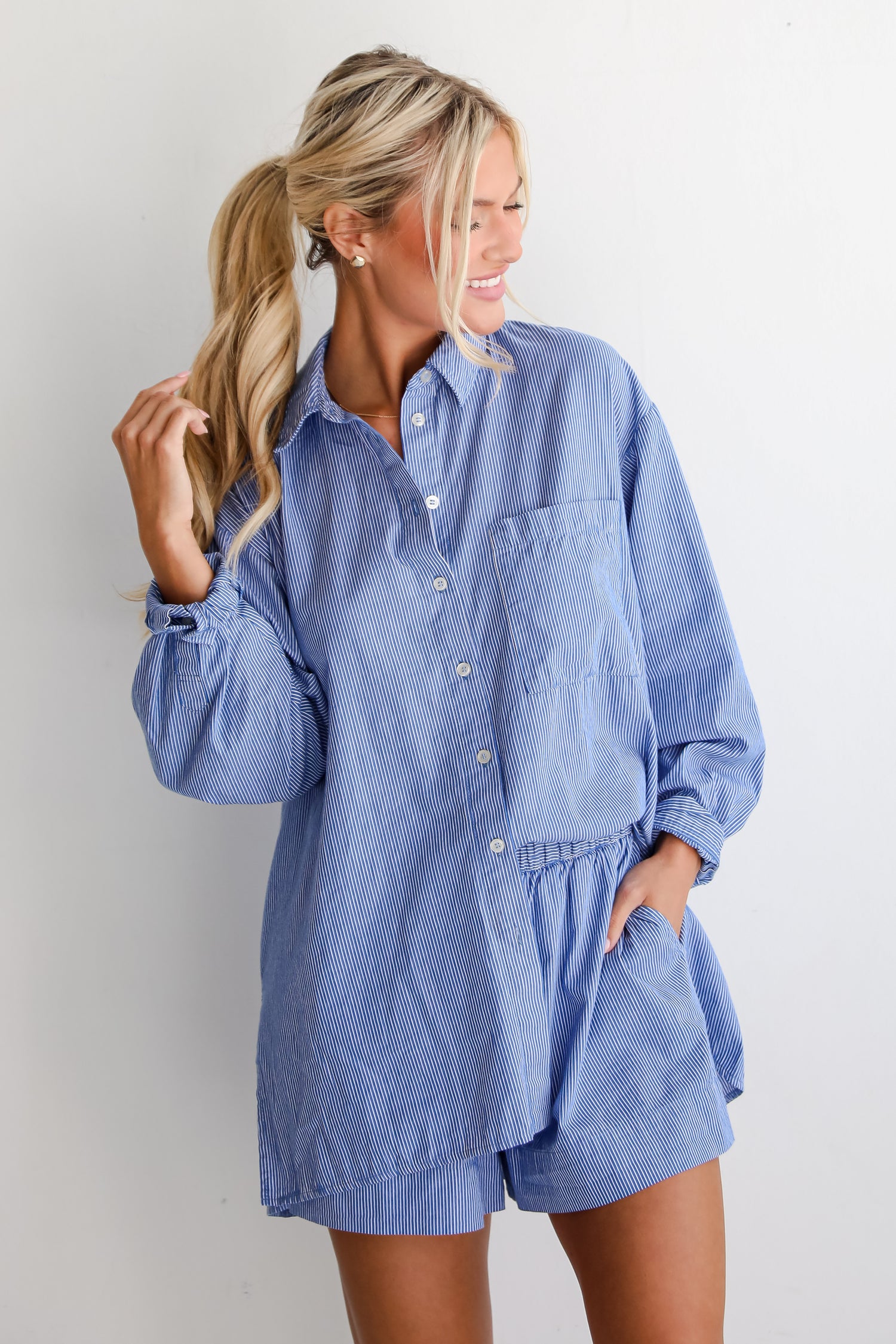 oversized button up