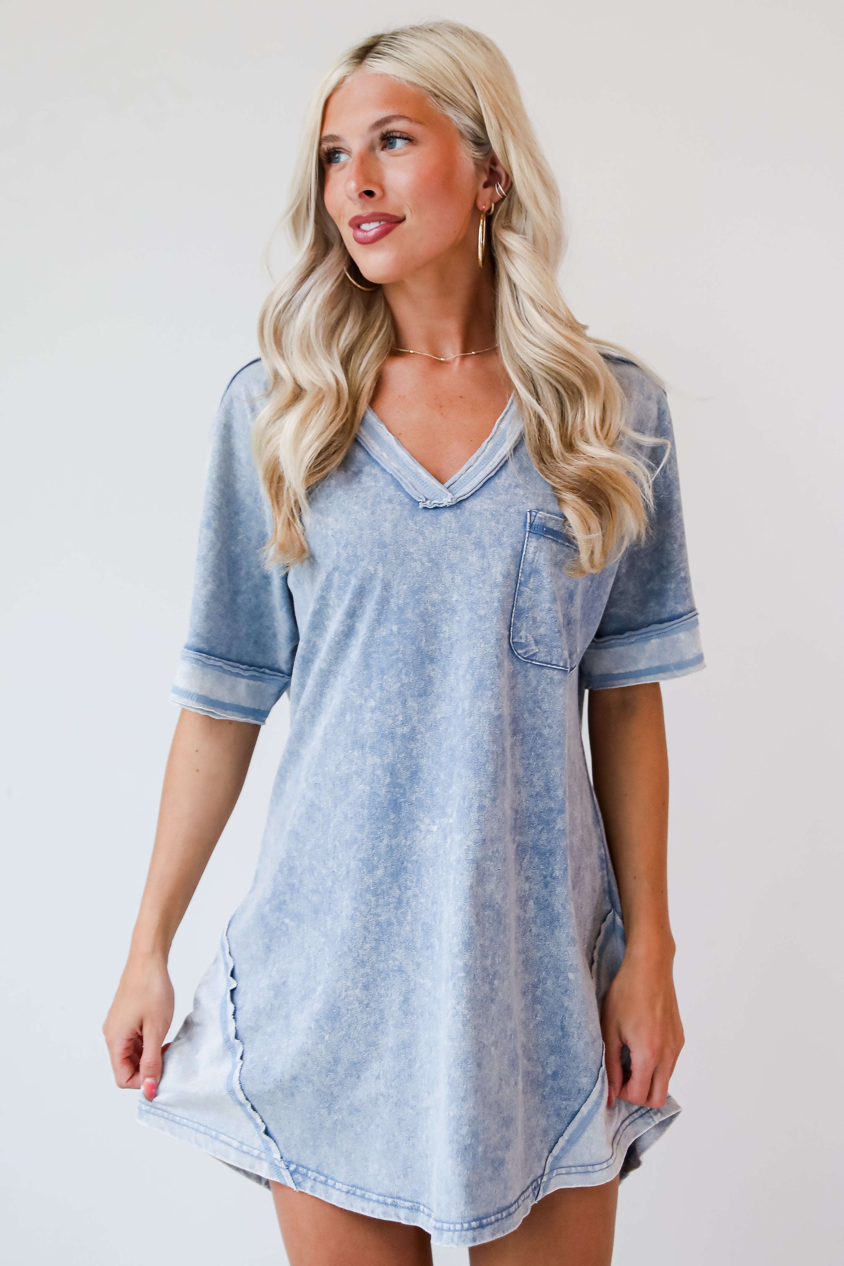 Denim T-Shirt Dress for women