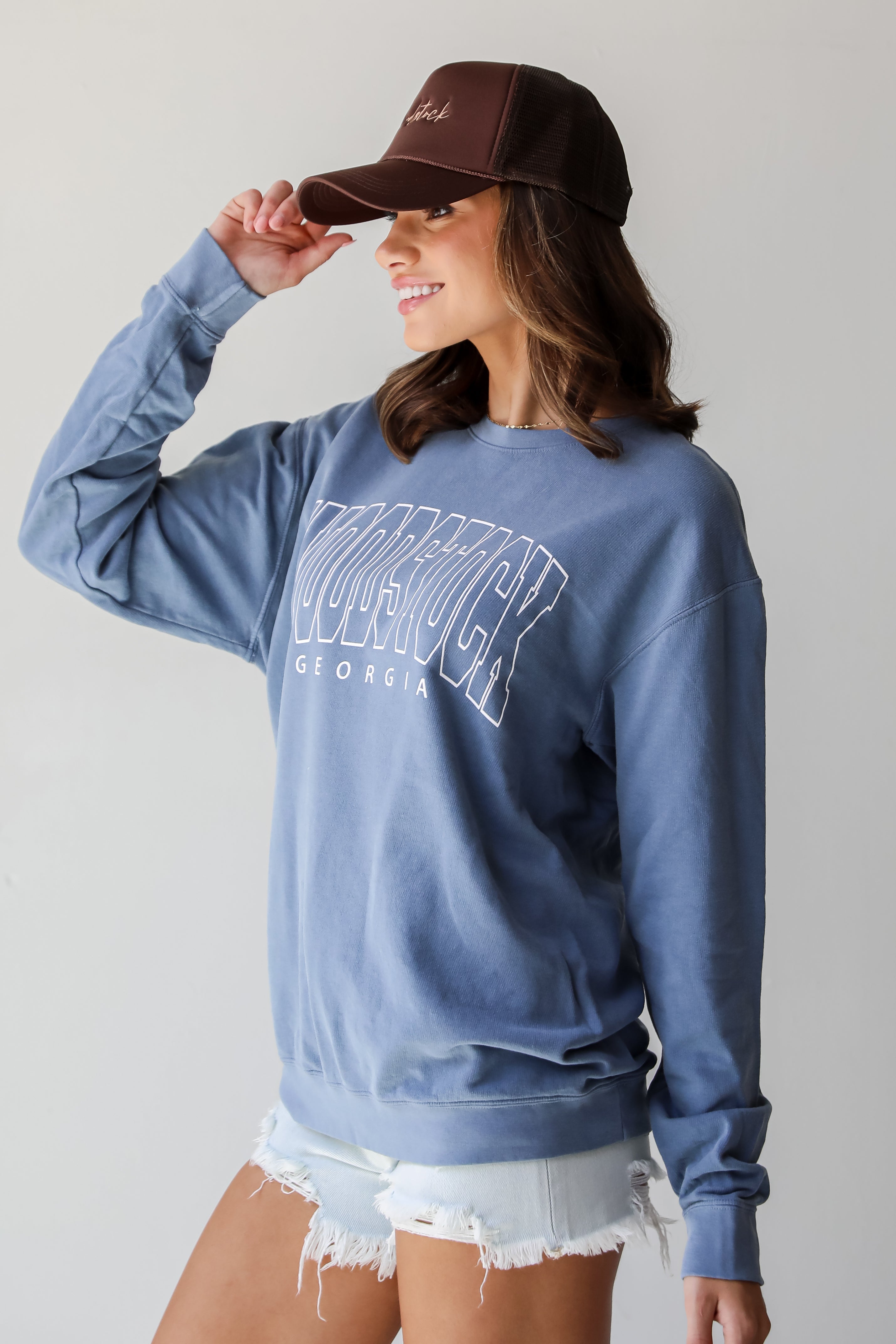 Denim Woodstock Georgia Sweatshirt