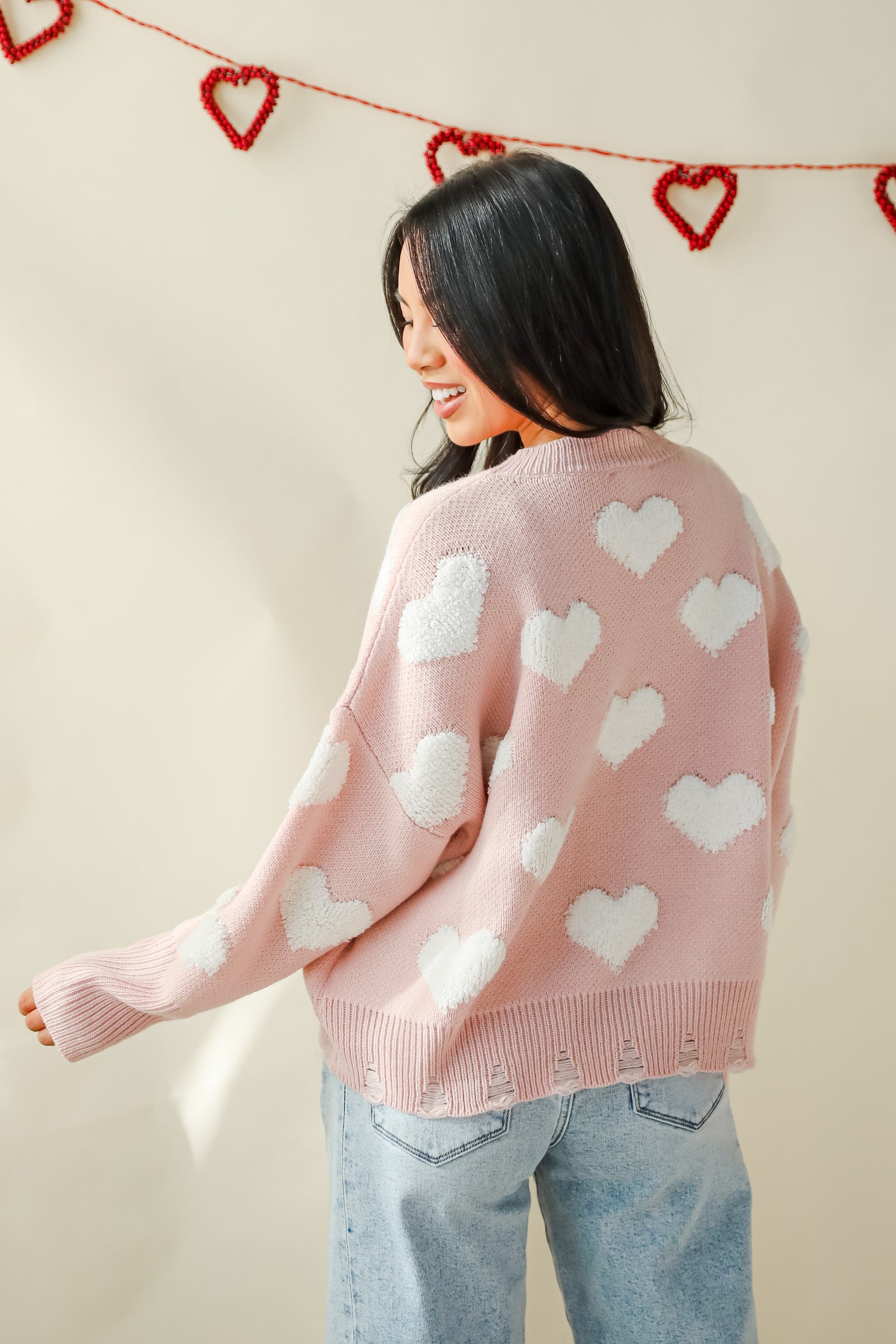 Easily Loved Heart Sweater