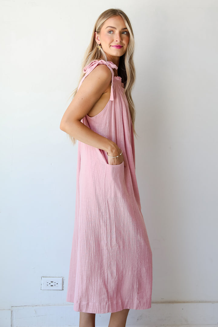 Definitely Lovable Blush Jumpsuit