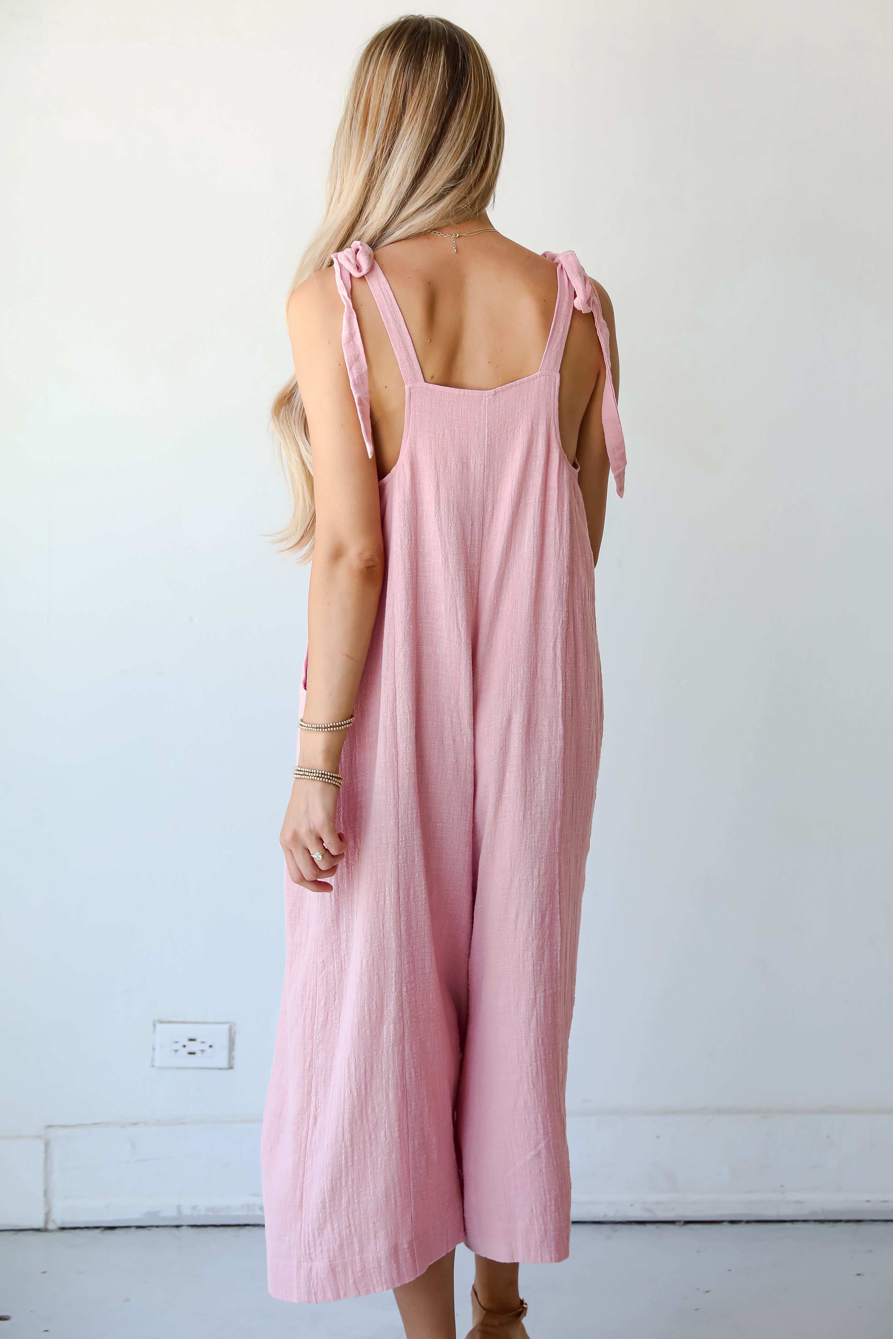 Definitely Lovable Blush Jumpsuit