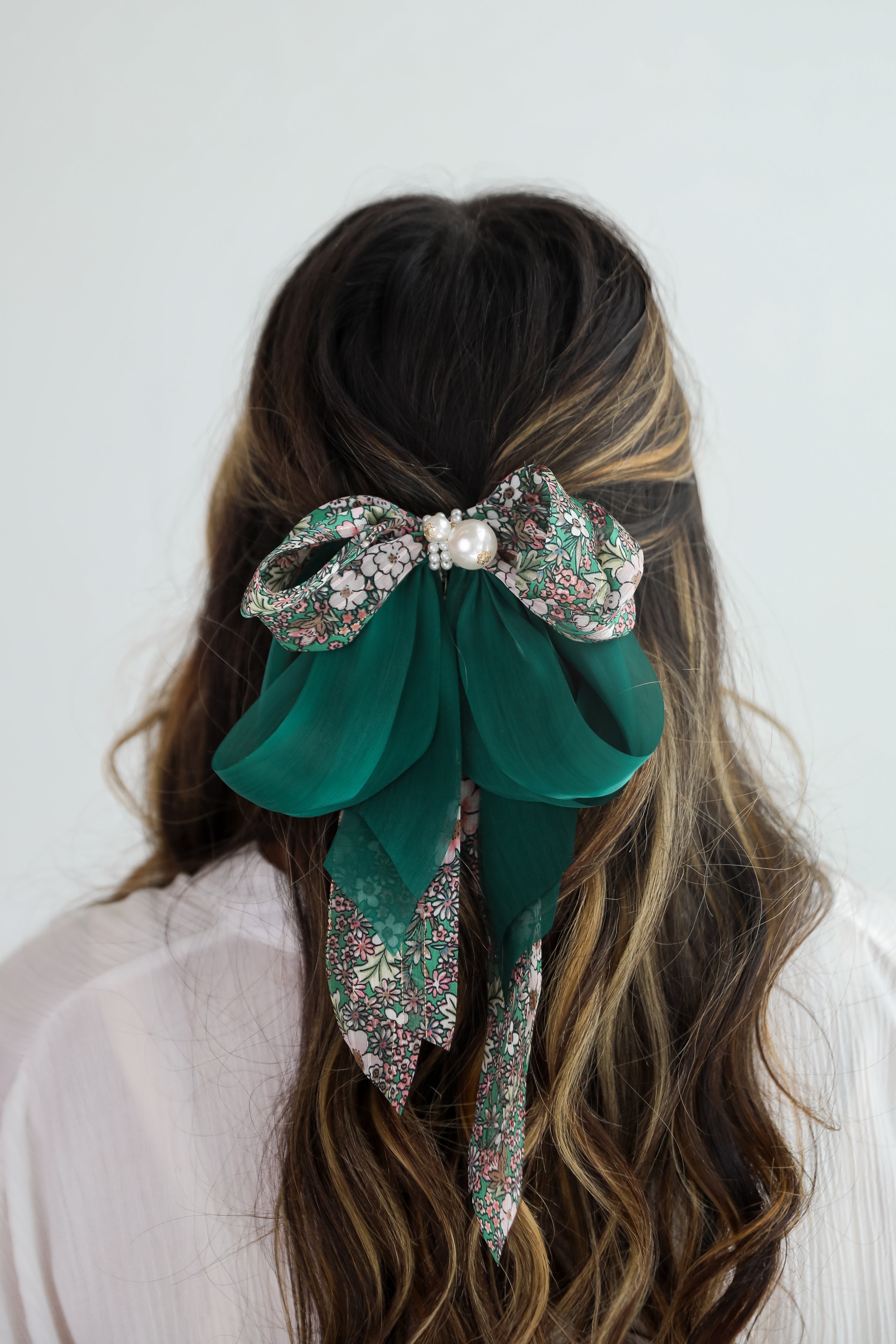 Glowing Personality Floral Bow Hair Clip