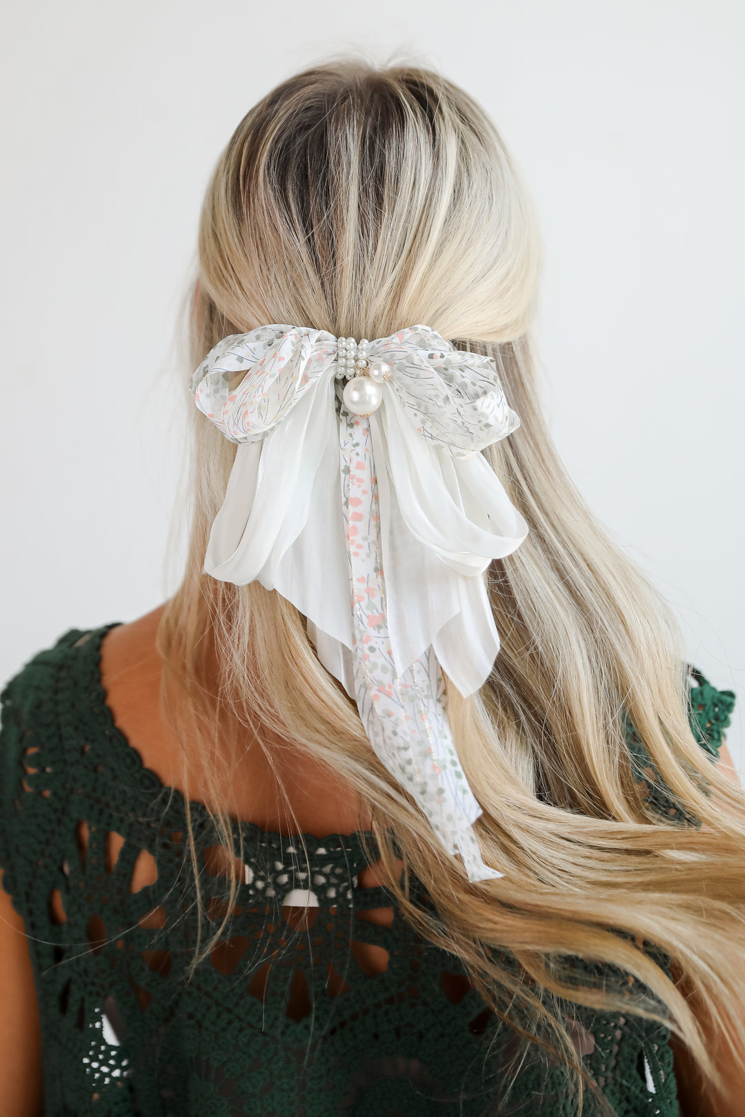 Glowing Personality Floral Bow Hair Clip