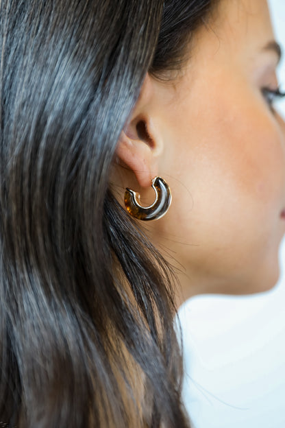 Haley Acrylic Hoop Earrings