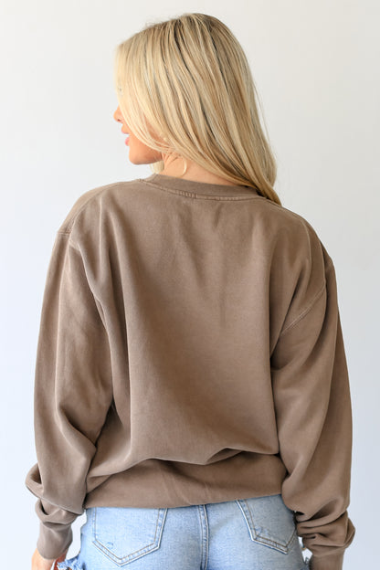 Brown Alpharetta Georgia Pullover back view