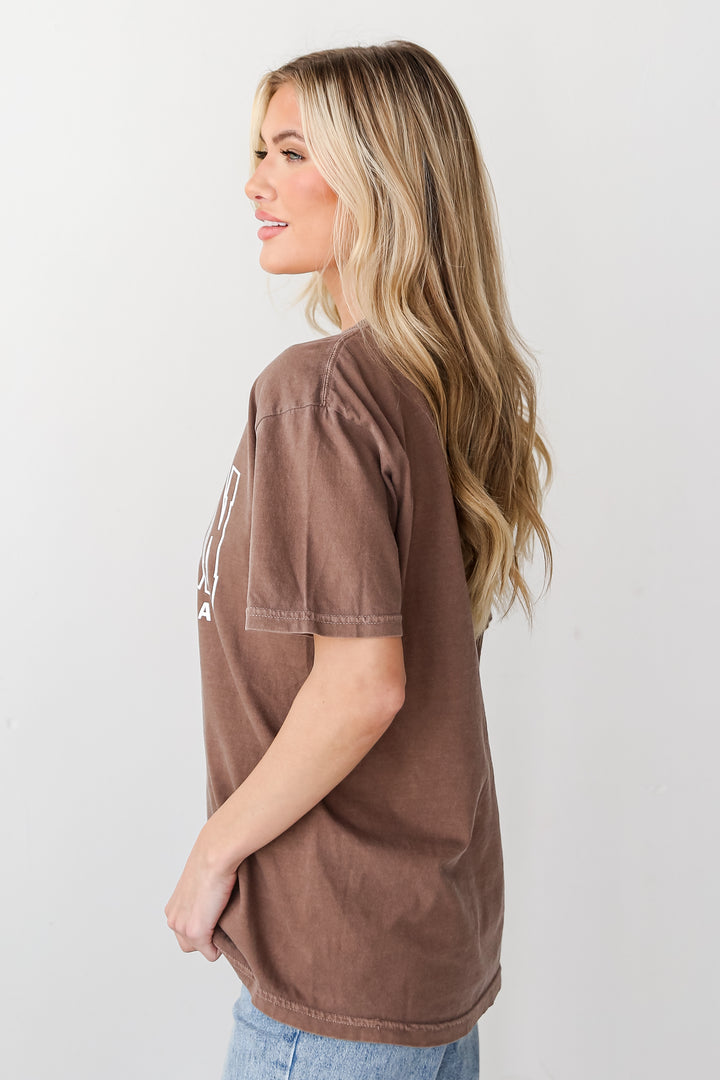 Brown Charleston South Carolina Tee side view