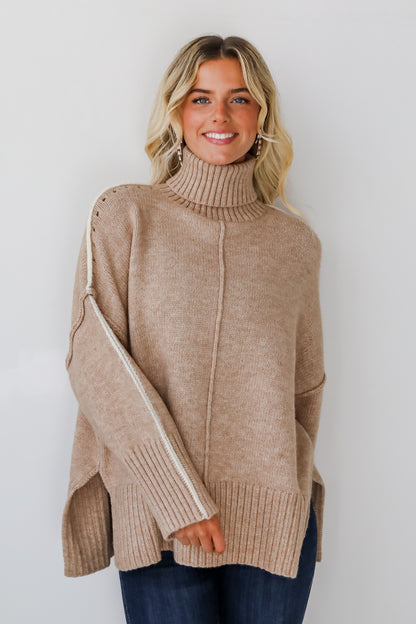 Posh Upgrade Turtleneck Oversized Sweater