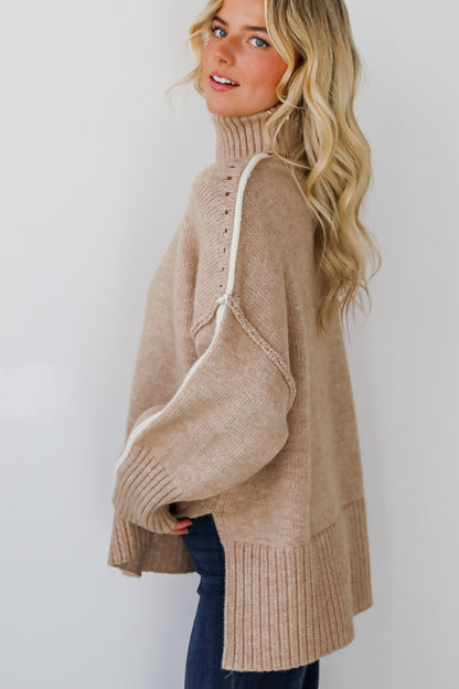 Posh Upgrade Turtleneck Oversized Sweater