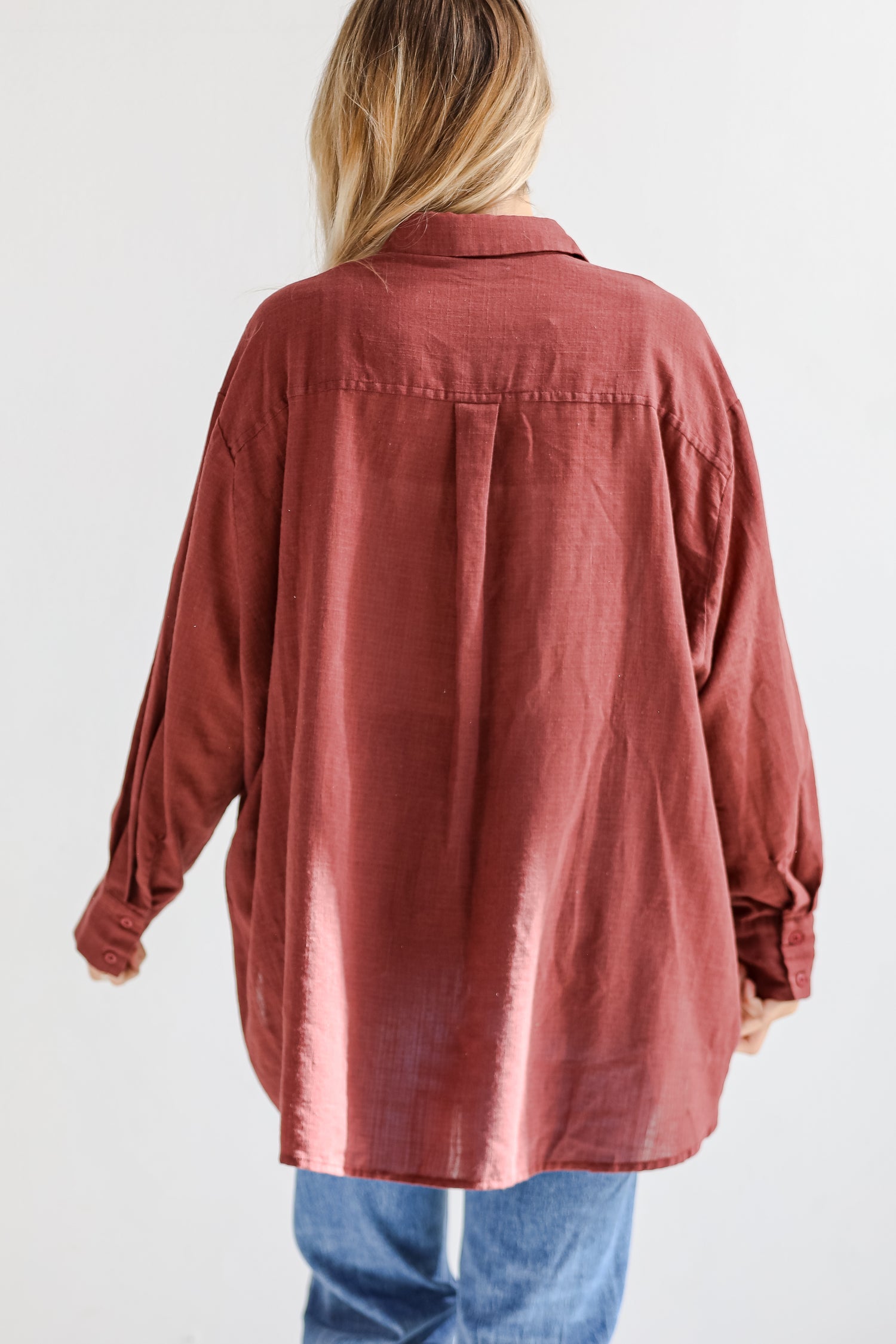 Allison Oversized Button-Up Blouse