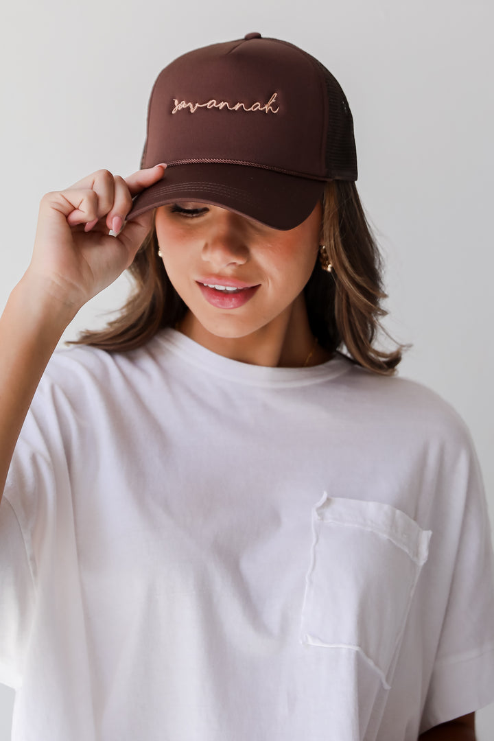 Brown Savannah Trucker Hat