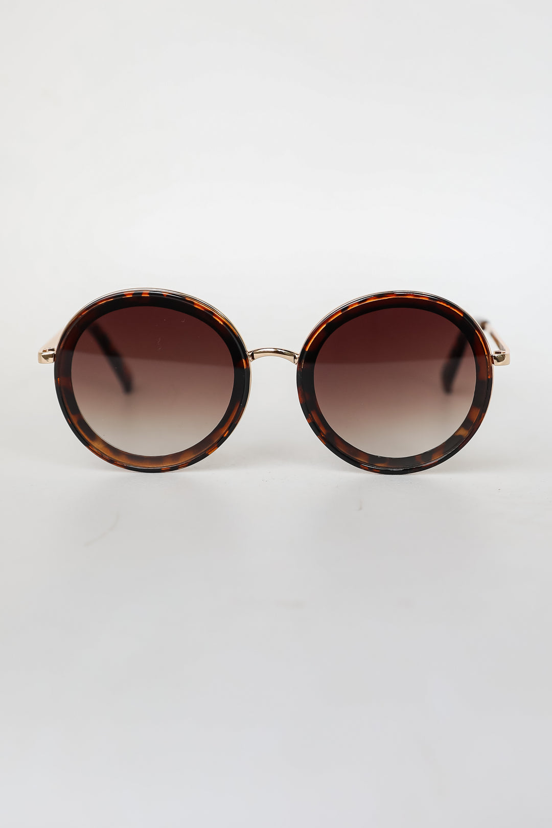 Just Between Us Tortoise Circle Sunglasses