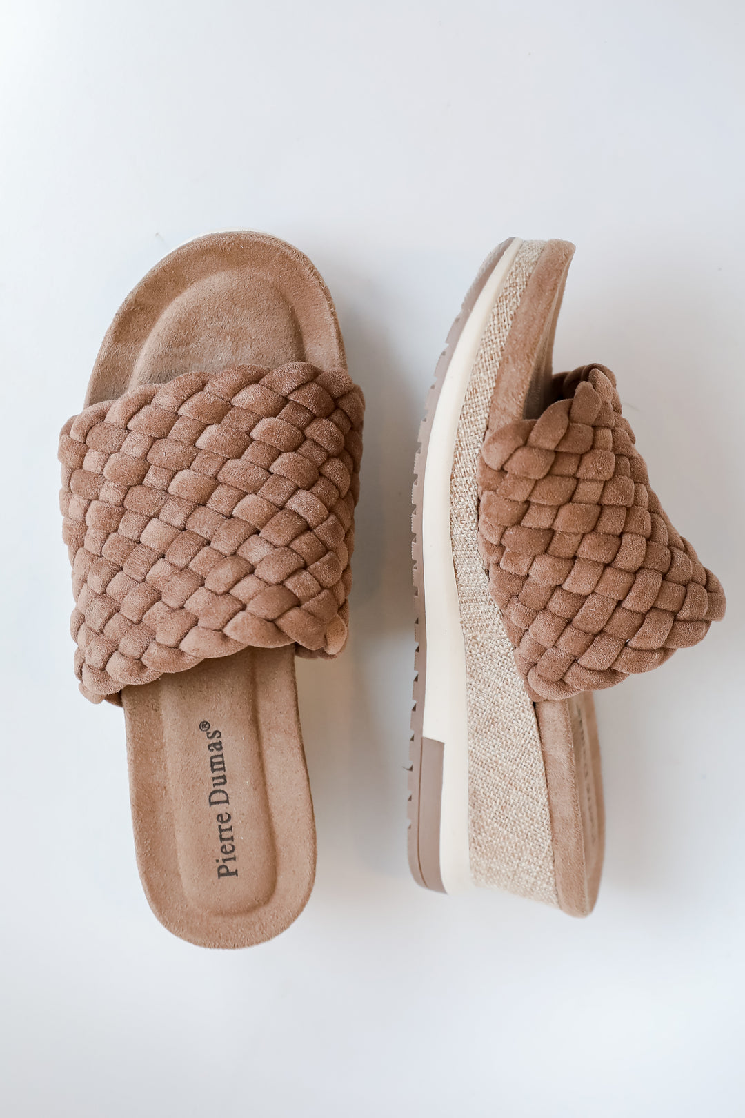 comfy Taupe Platform Wedges