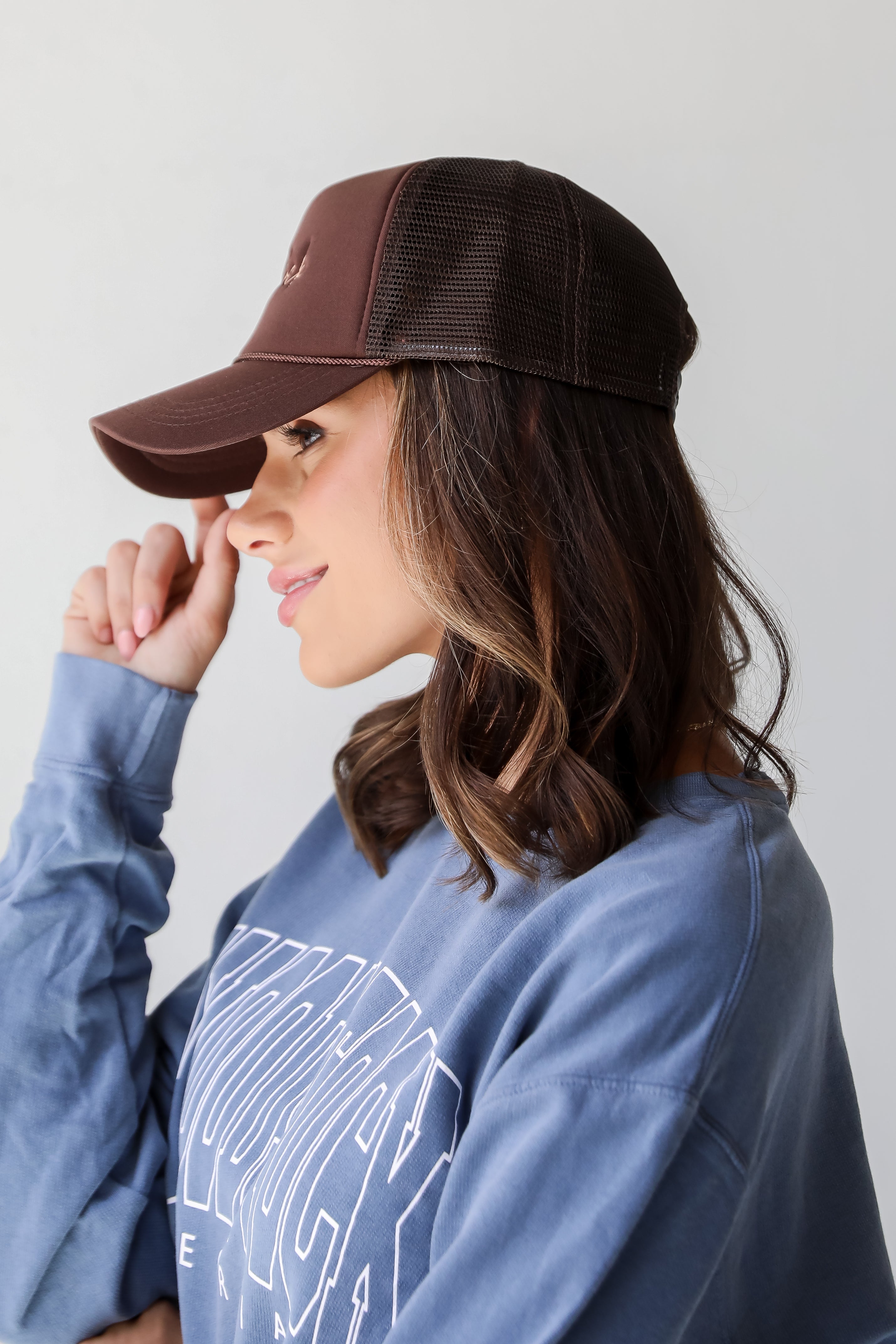 Brown Woodstock Trucker Hat