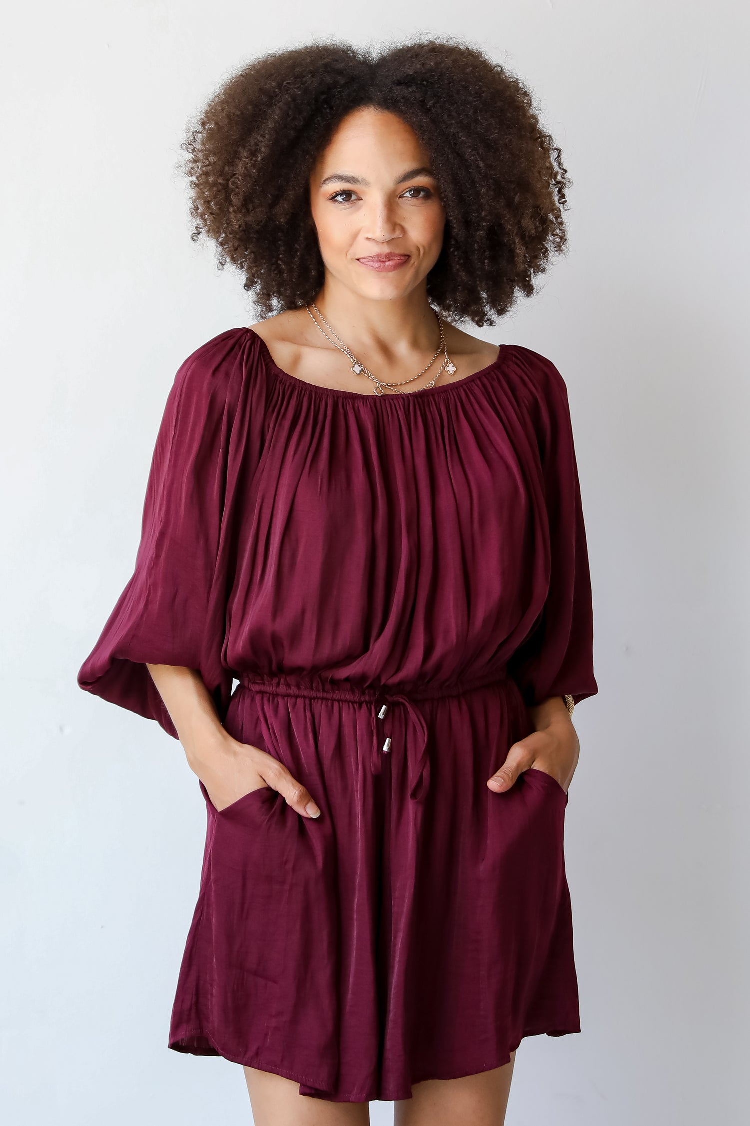 Marvelous Darling Burgundy Romper