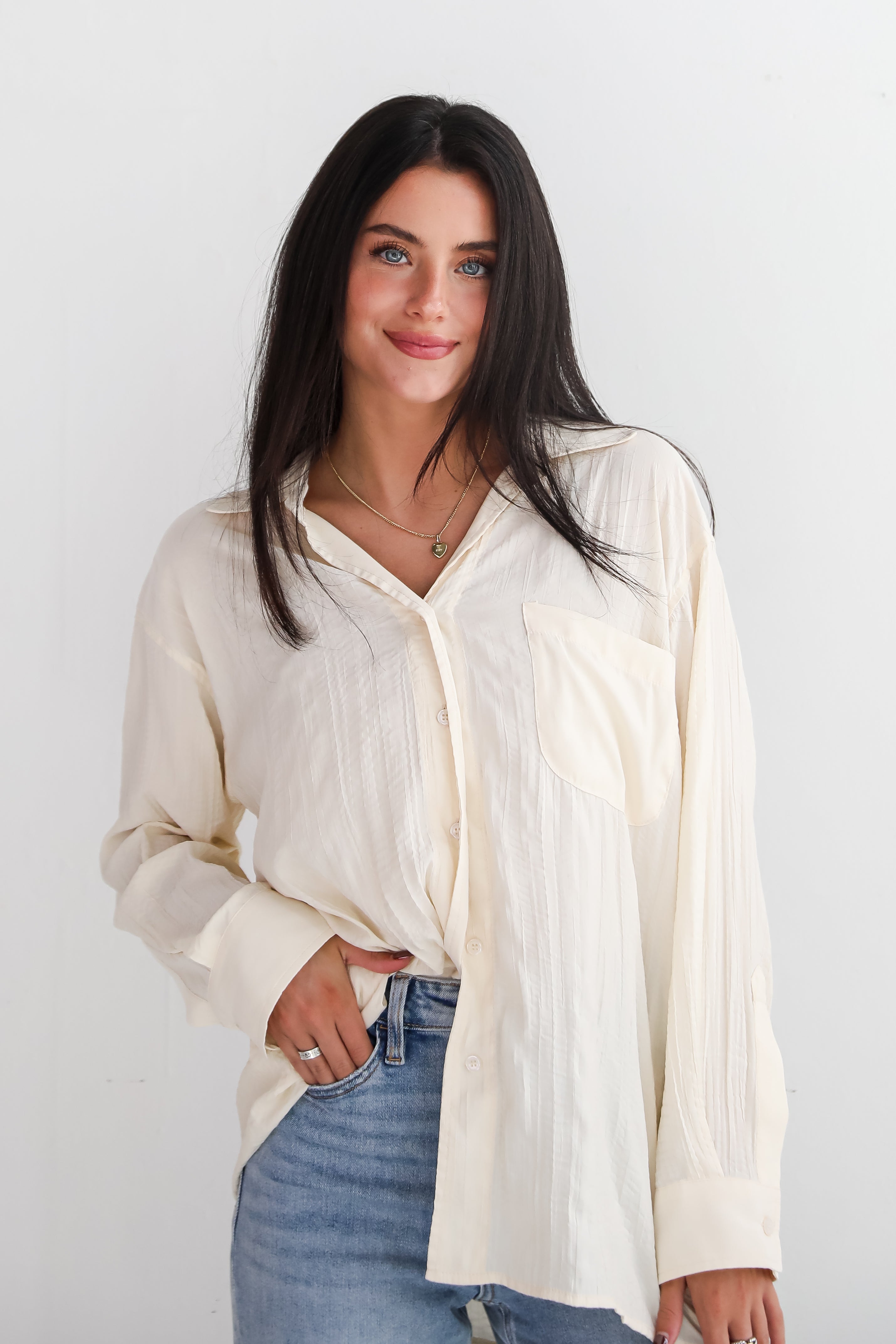 Obviously Perfect Button-Up Blouse