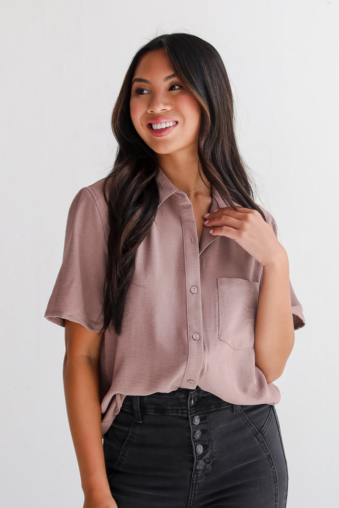 Kayla Button-Up Blouse