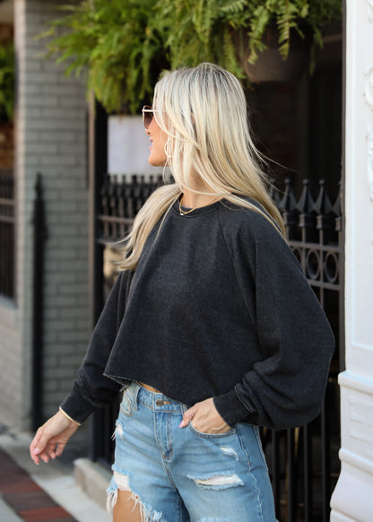 Coveted Ease Cropped Pullover