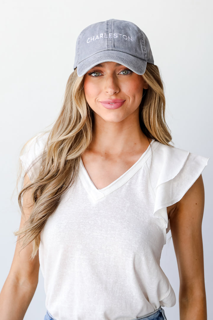 Charleston Block Letter Embroidered Hat