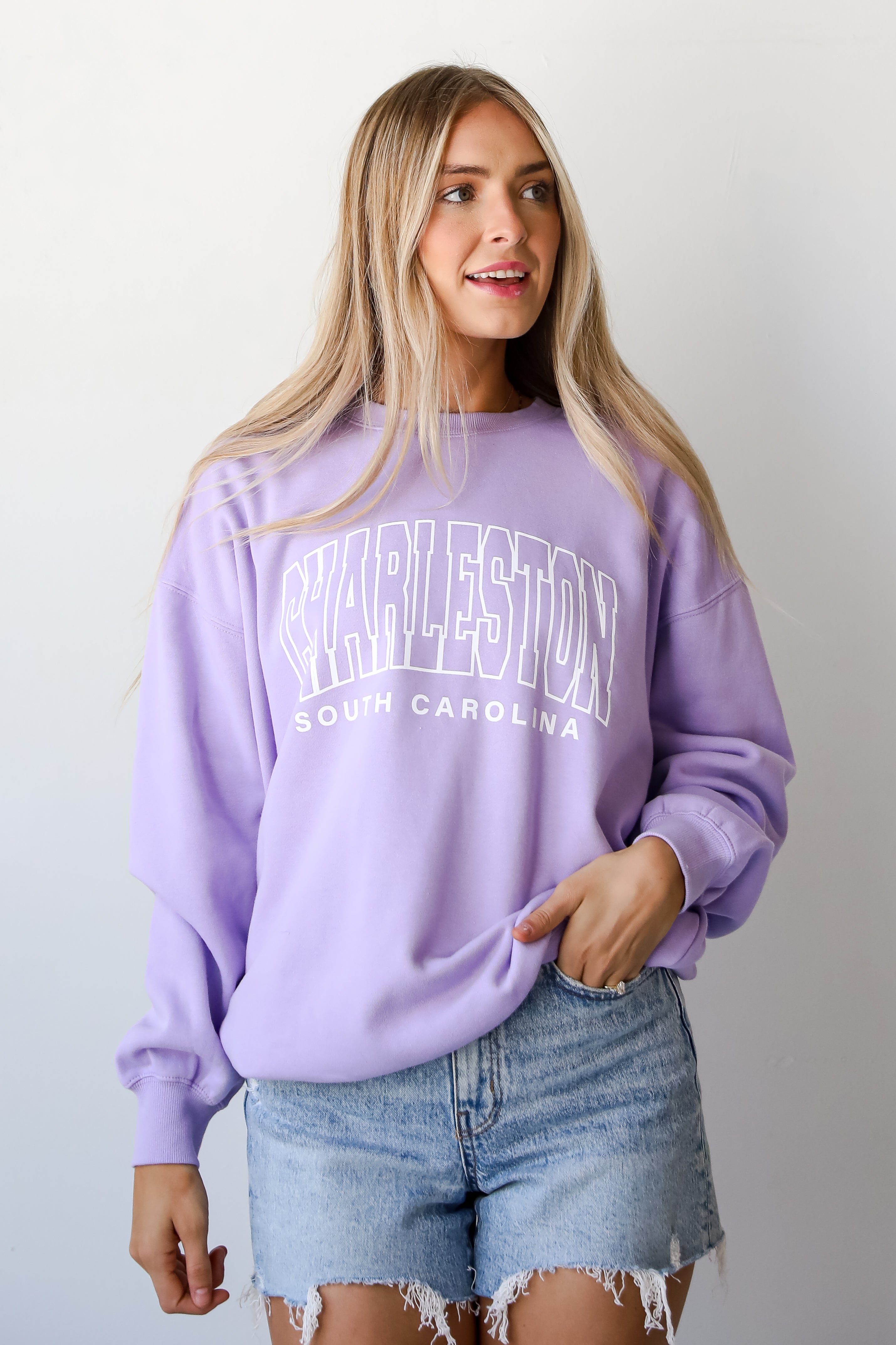 Lavender Charleston South Carolina Sweatshirt