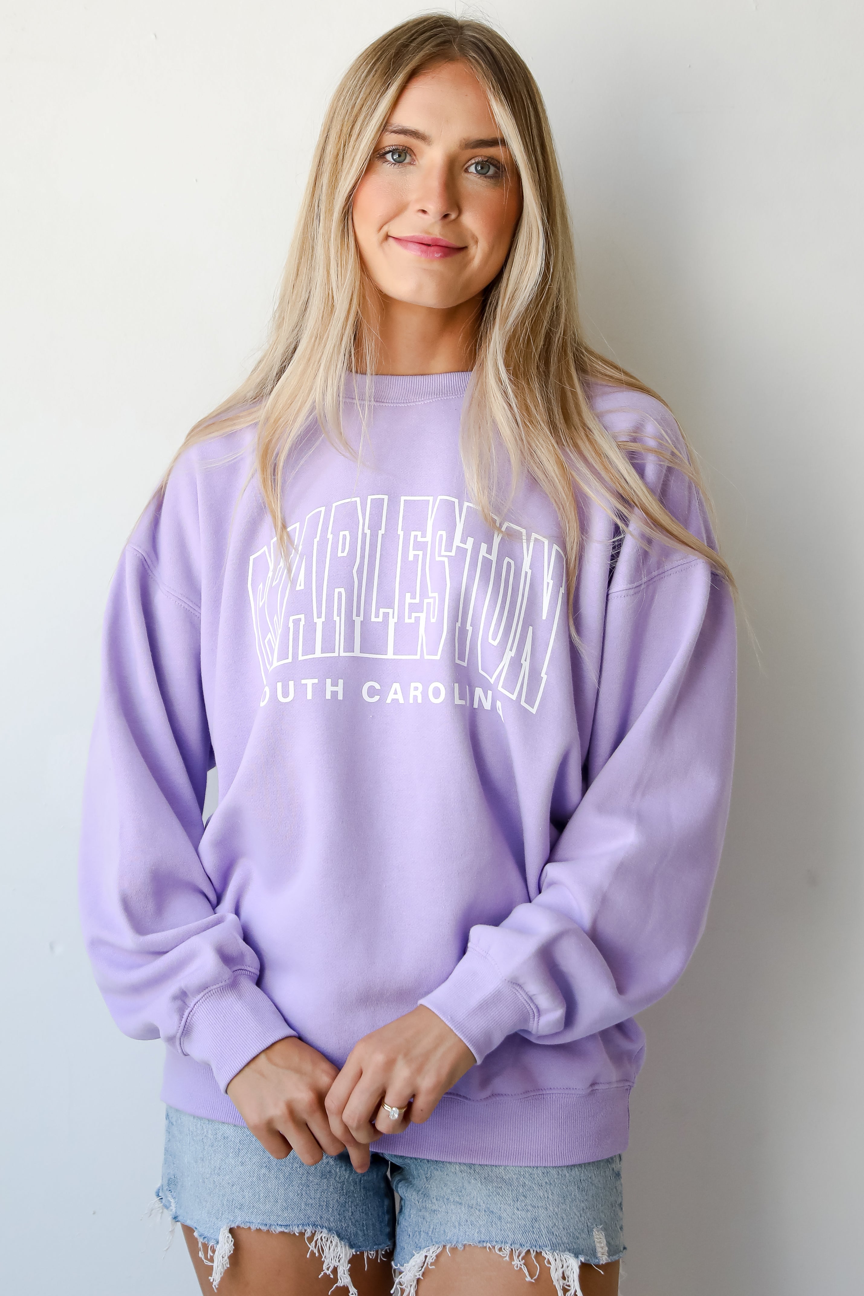 Lavender Charleston South Carolina Sweatshirt