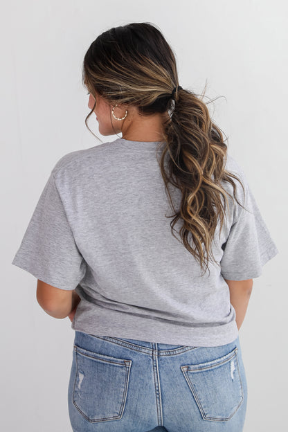 Heather Grey Charleston Cropped Tee