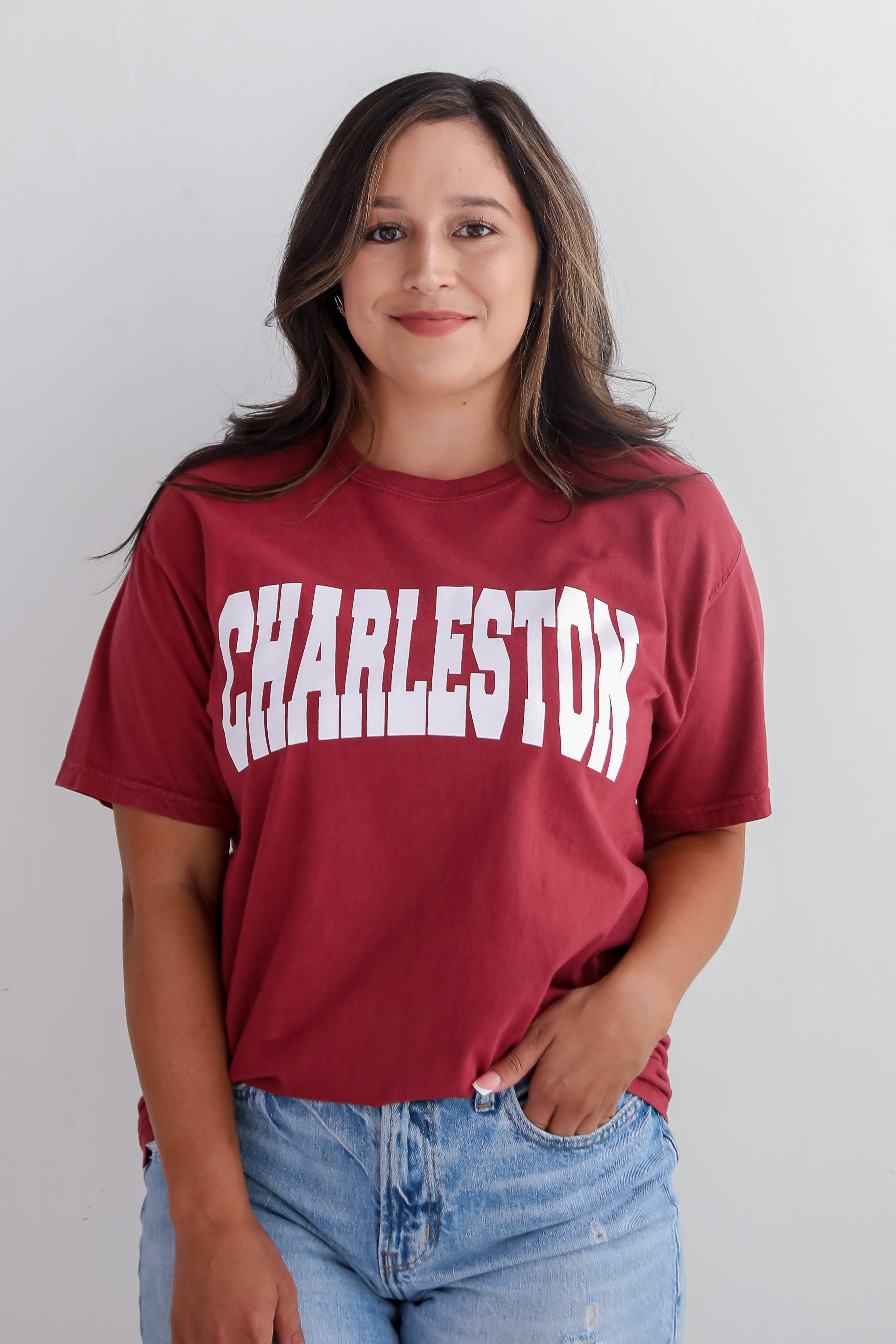 Maroon Charleston Tee