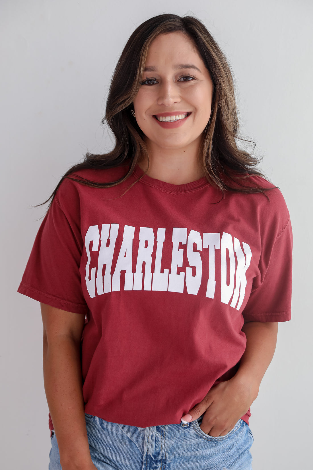 Maroon Charleston Tee