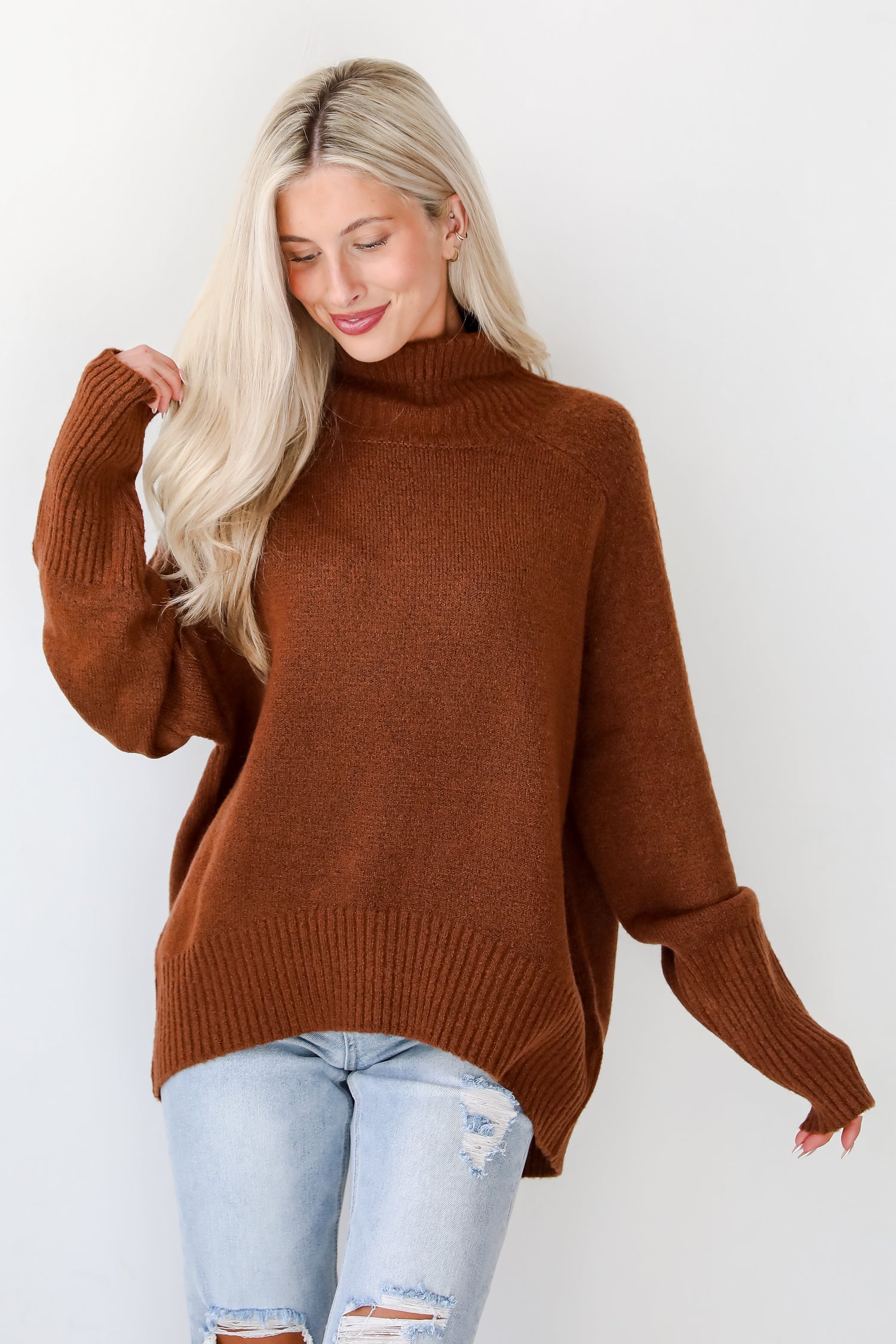 Notably Cozy Turtleneck Oversized Sweater