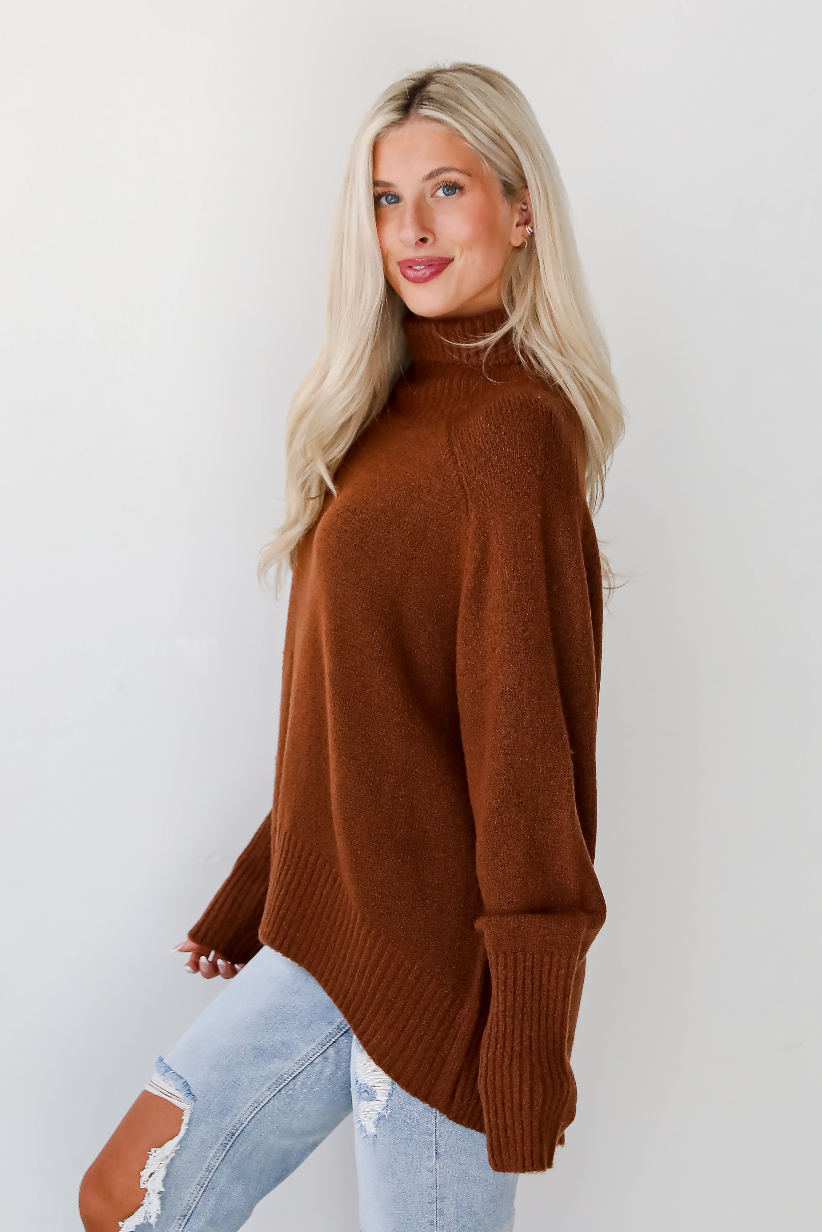 Notably Cozy Turtleneck Oversized Sweater