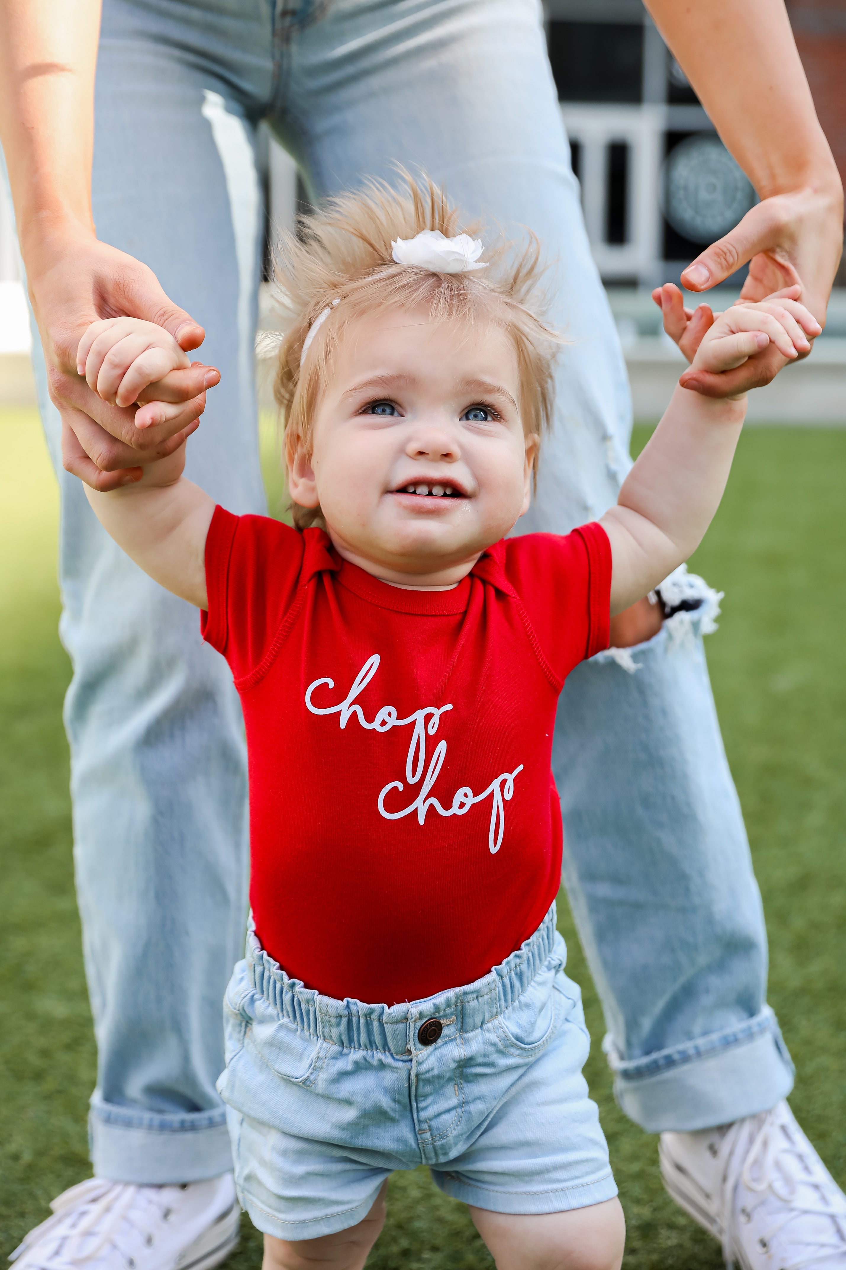 Red Chop Chop Onesie