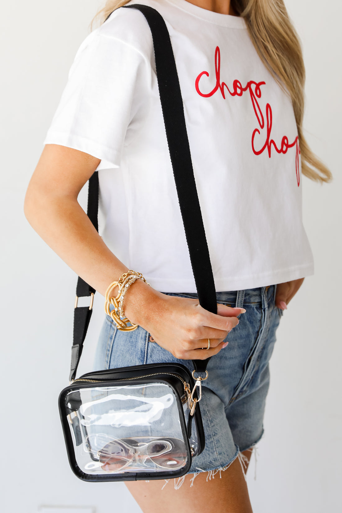 black Clear Crossbody Bag