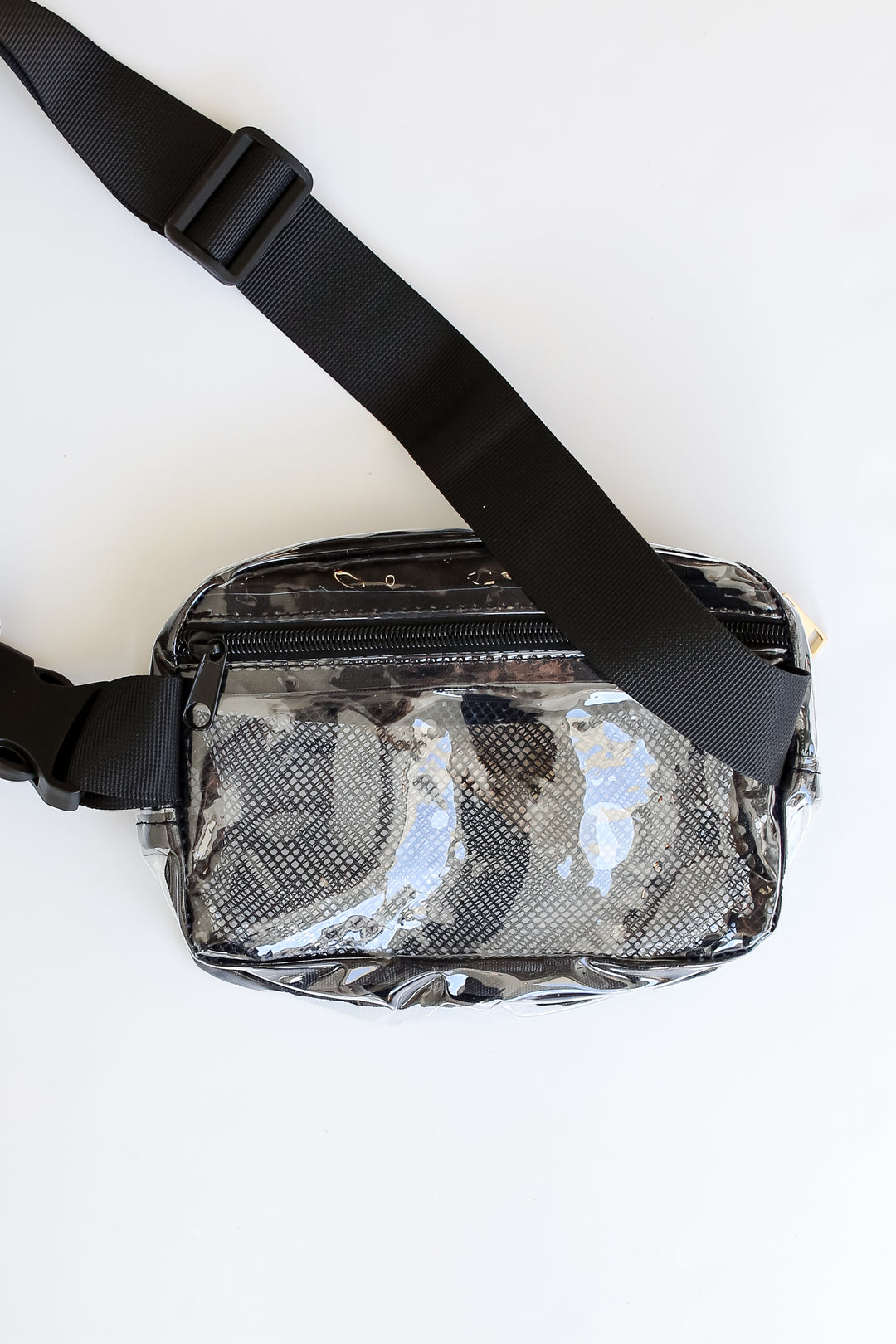 Clear Belt Bag flat lay back view