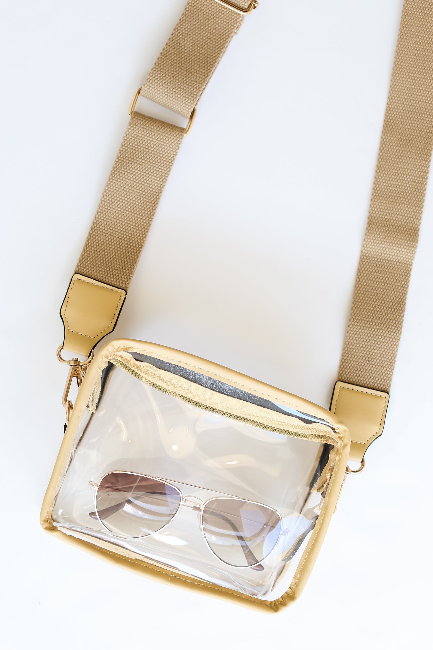 Clear Crossbody Bag flat lay