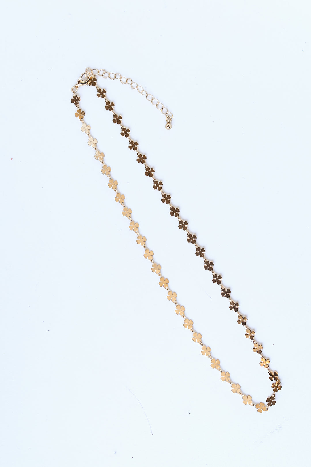 Gold Chain Necklace flat lay