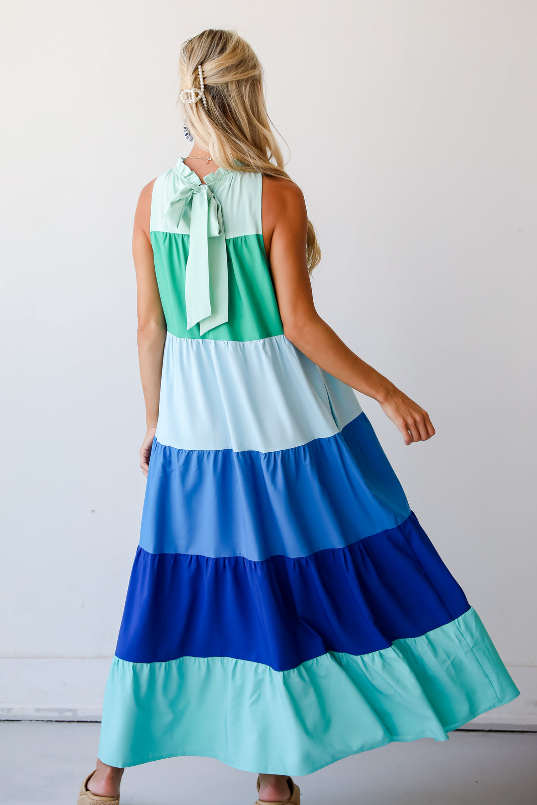 tiered maxi dress