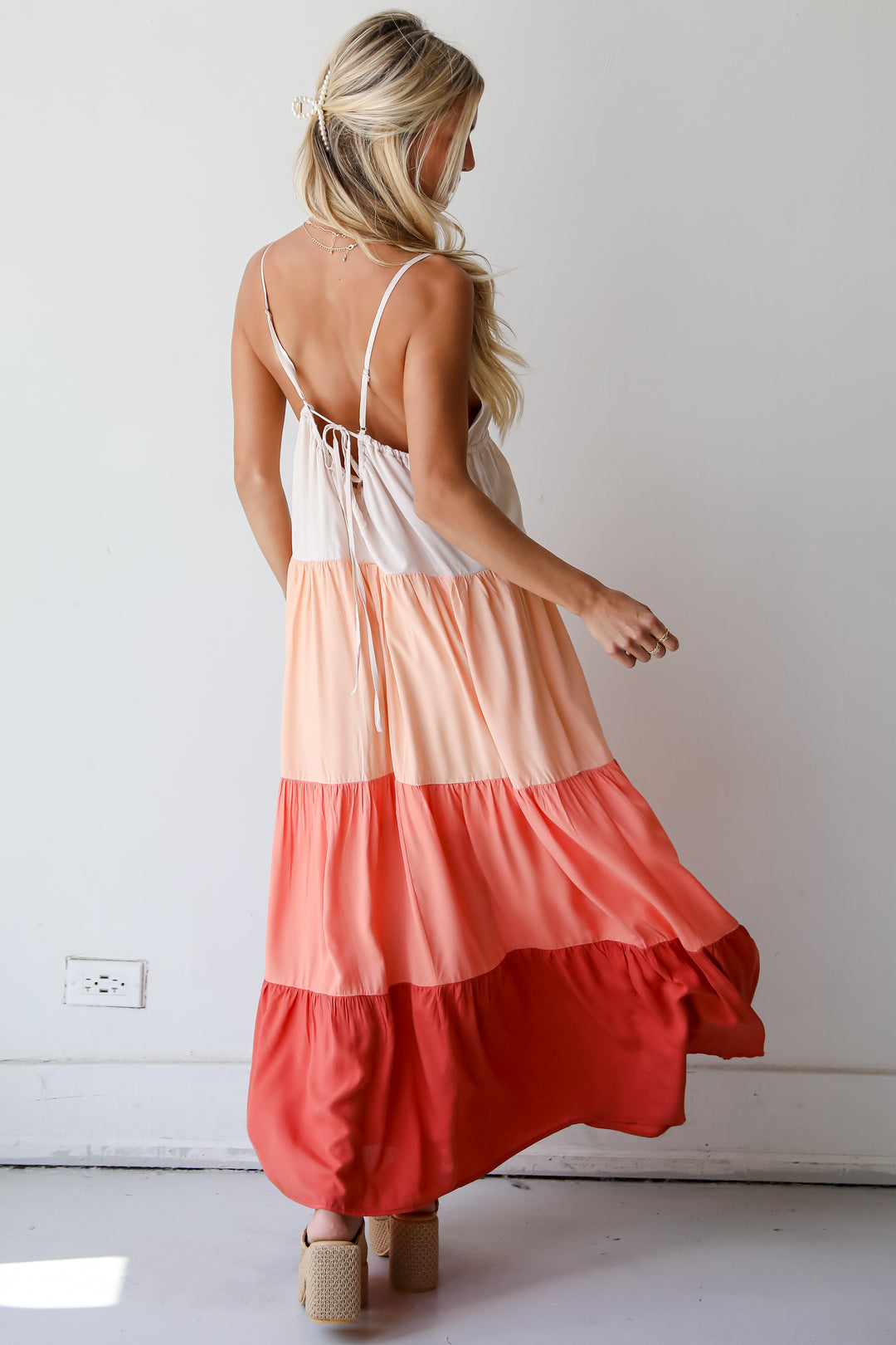 Color Block Maxi Dress